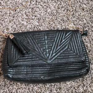 ❤️‍🔥 Black leather crossbody bag 🎀